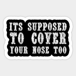 Funny Mask goth Sticker